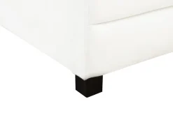 Letto da giorno con contenitore Velluto MARRAY II 90 x 200 cm Bianco sporco