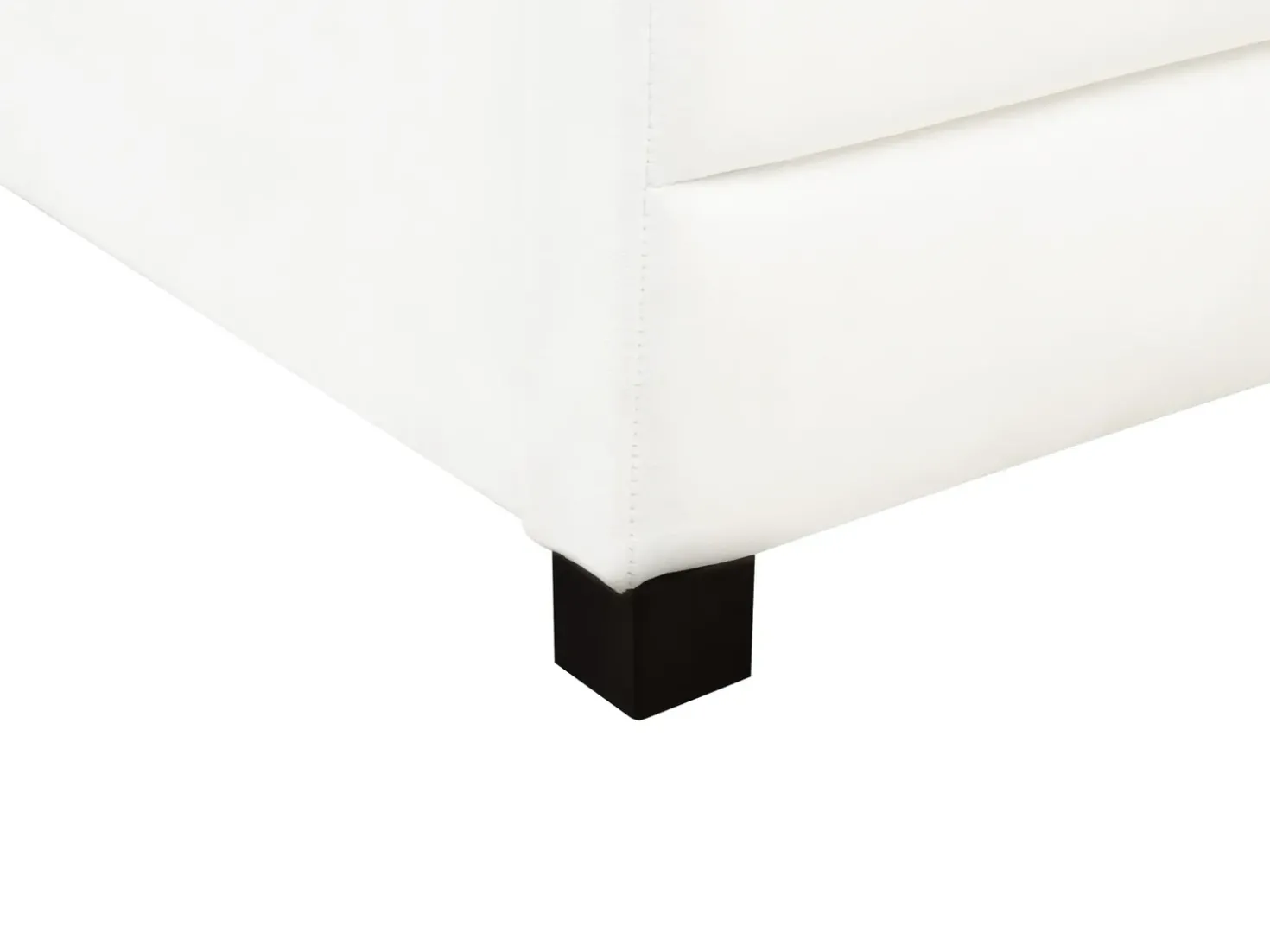 Letto da giorno con contenitore Velluto MARRAY II 90 x 200 cm Bianco sporco