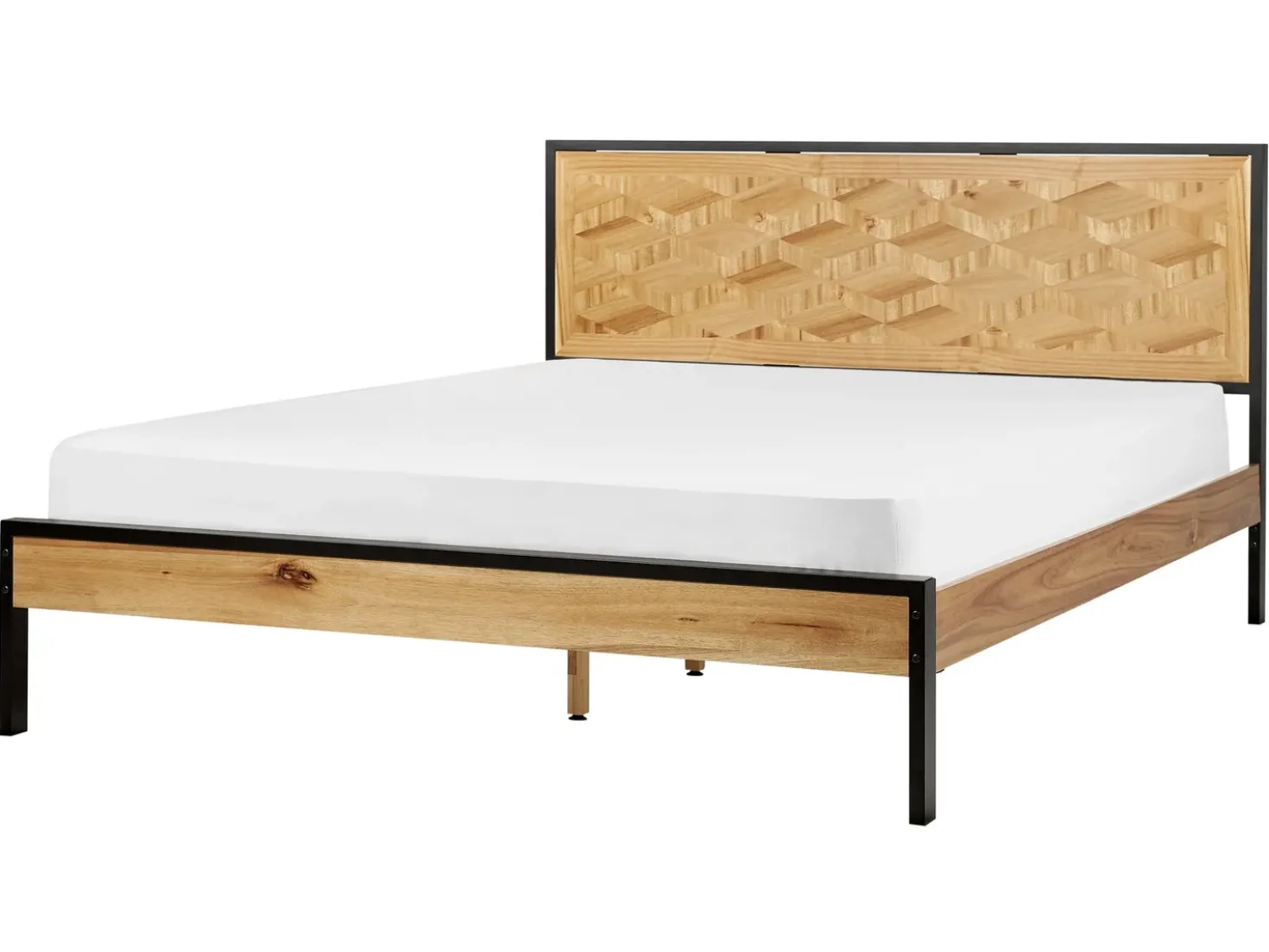Letto ERVILLERS 160 x 200 cm Acacia naturale