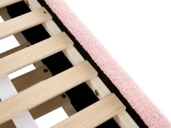 Letto estraibile Bouclé ALBIAC 90 x 200 cm Rosa pastello