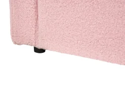 Letto estraibile Bouclé ALBIAC 90 x 200 cm Rosa pastello