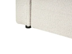 Letto estraibile Bouclé ALBIAC 90 x 200 cm Bianco