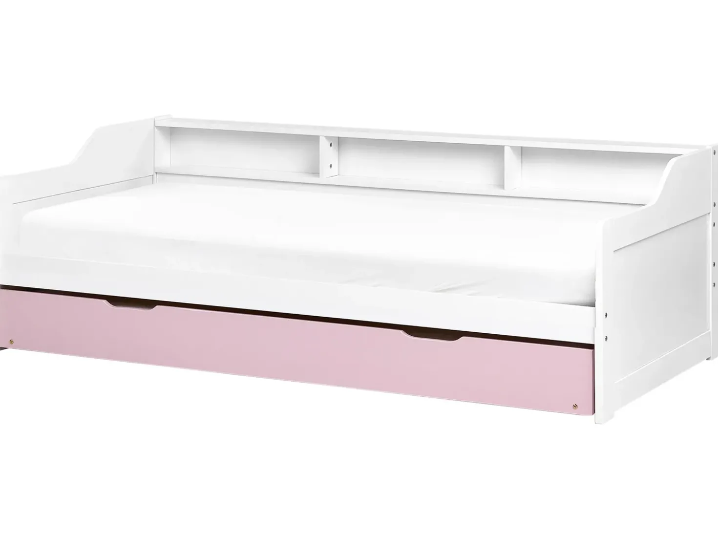 Letto estraibile Legno di pino EDERN 90 x 200 cm Rosa