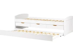 Letto estraibile Legno di pino PETIVILLE 90 x 200 cm Bianco