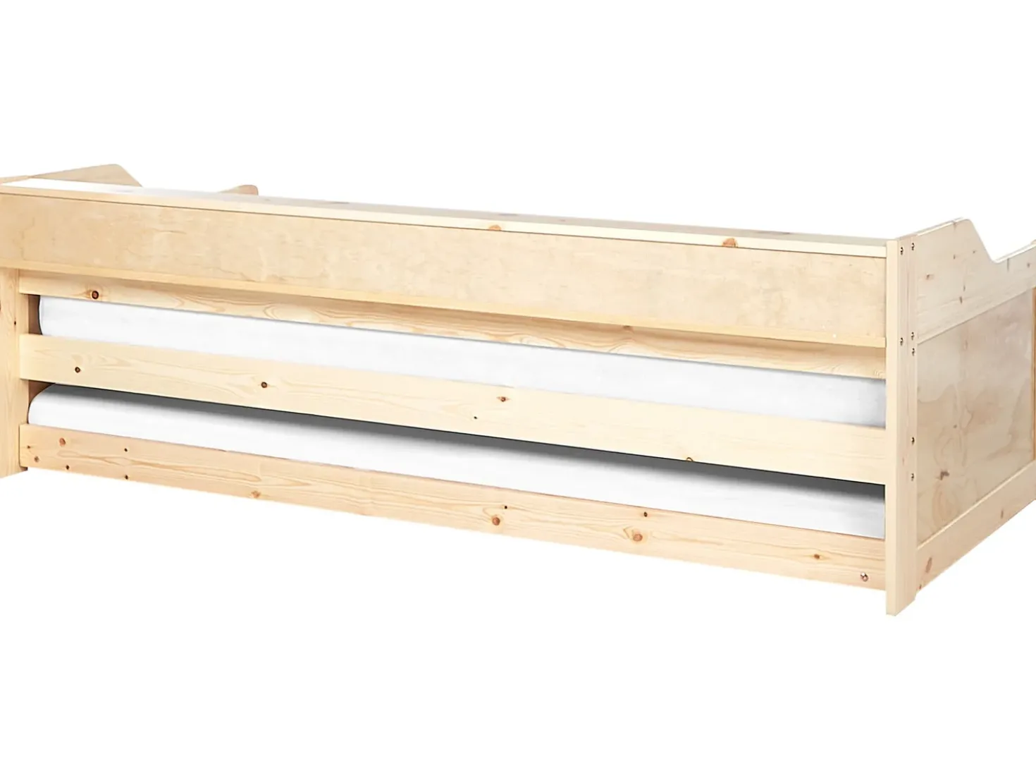 Letto estraibile Legno di pino EDERN 90 x 200 cm Marrone chiaro