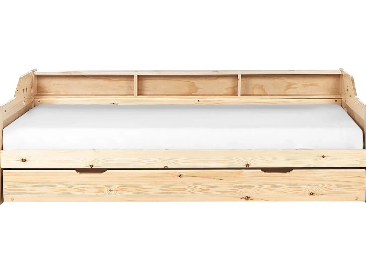 Letto estraibile Legno di pino EDERN 90 x 200 cm Marrone chiaro