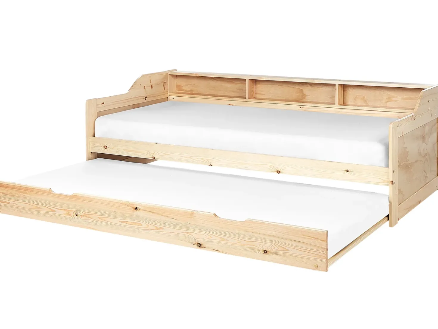 Letto estraibile Legno di pino EDERN 90 x 200 cm Marrone chiaro