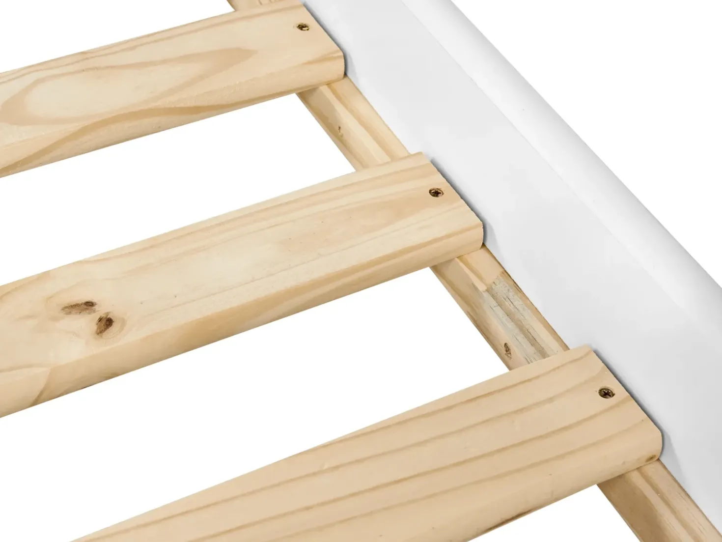Letto estraibile Legno di pino GRAVELINES 90 x 200 cm Bianco