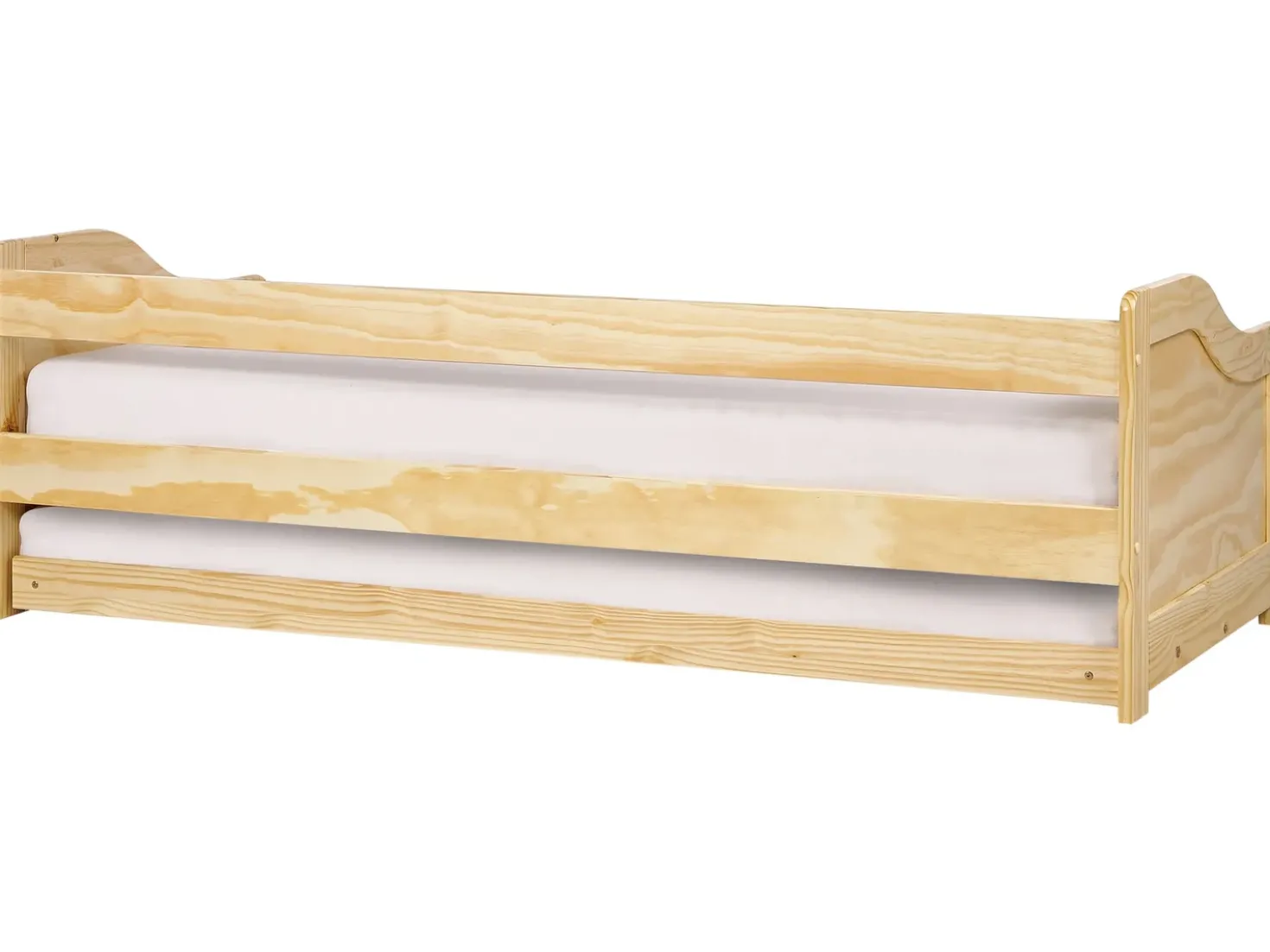 Letto estraibile Legno di pino LUNERAY 90 x 200 cm Marrone chiaro