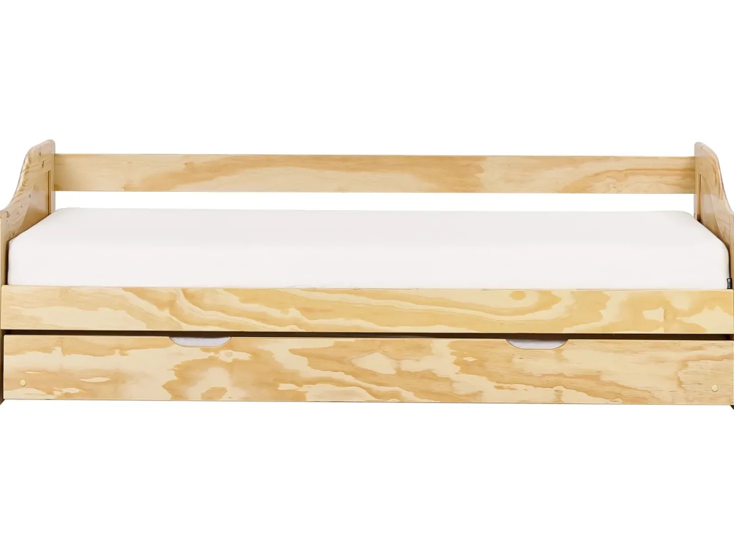 Letto estraibile Legno di pino LUNERAY 90 x 200 cm Marrone chiaro