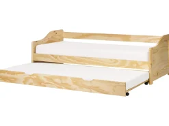 Letto estraibile Legno di pino LUNERAY 90 x 200 cm Marrone chiaro