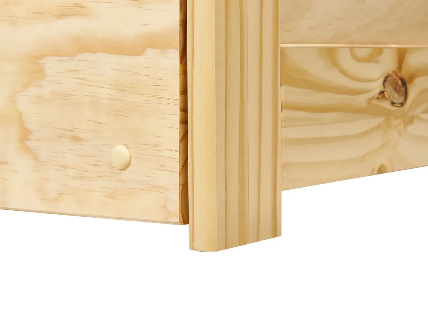 Letto estraibile Legno di pino LUNERAY 90 x 200 cm Marrone chiaro