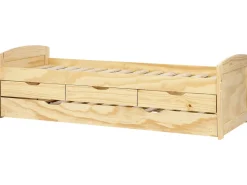 Letto estraibile Legno di pino PETIVILLE 90 x 200 cm Marrone chiaro