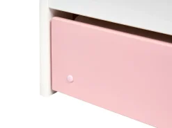 Letto estraibile Legno di pino LUNERAY 90 x 200 cm Rosa