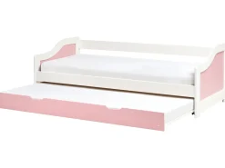 Letto estraibile Legno di pino LUNERAY 90 x 200 cm Rosa