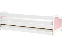 Letto estraibile Legno di pino LUNERAY 90 x 200 cm Rosa