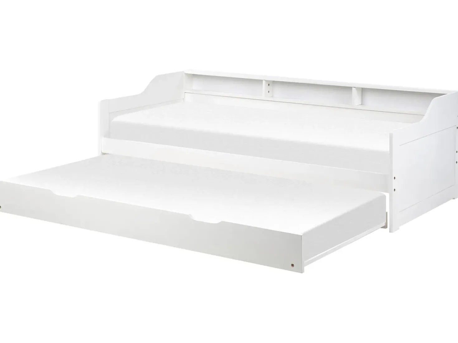 Letto estraibile Legno di pino EDERN 90 x 200 cm Bianco