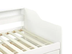 Letto estraibile Legno di pino EDERN 90 x 200 cm Bianco