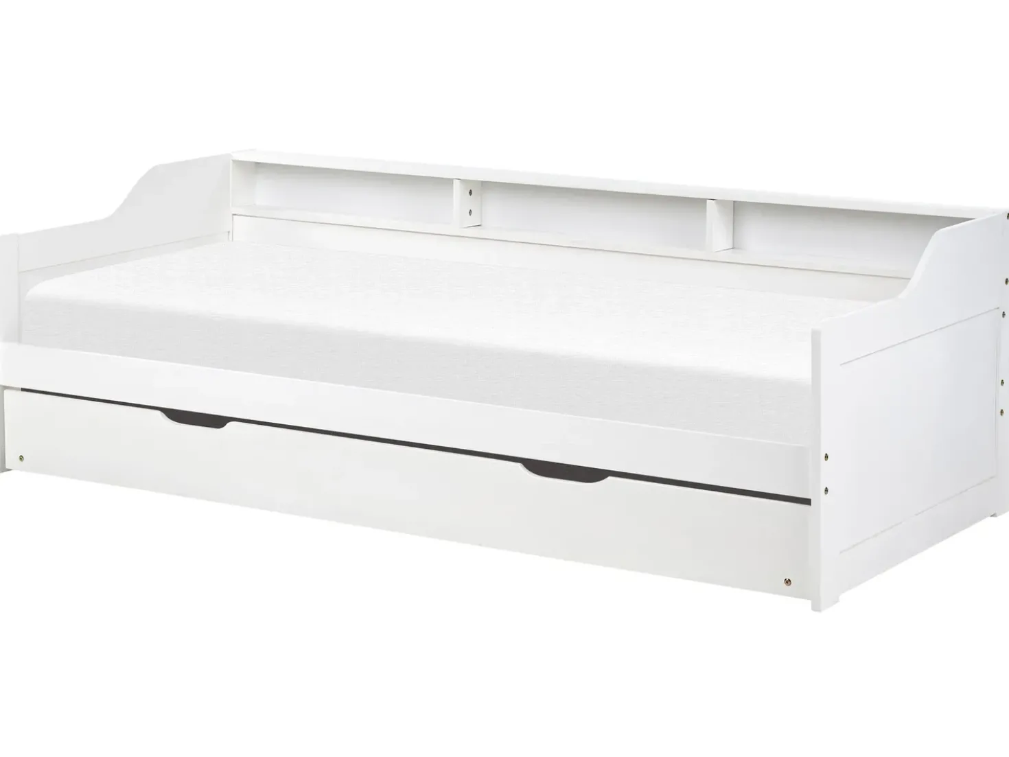 Letto estraibile Legno di pino EDERN 90 x 200 cm Bianco