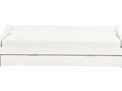 Letto estraibile Legno di pino LUNERAY 90 x 200 cm Bianco