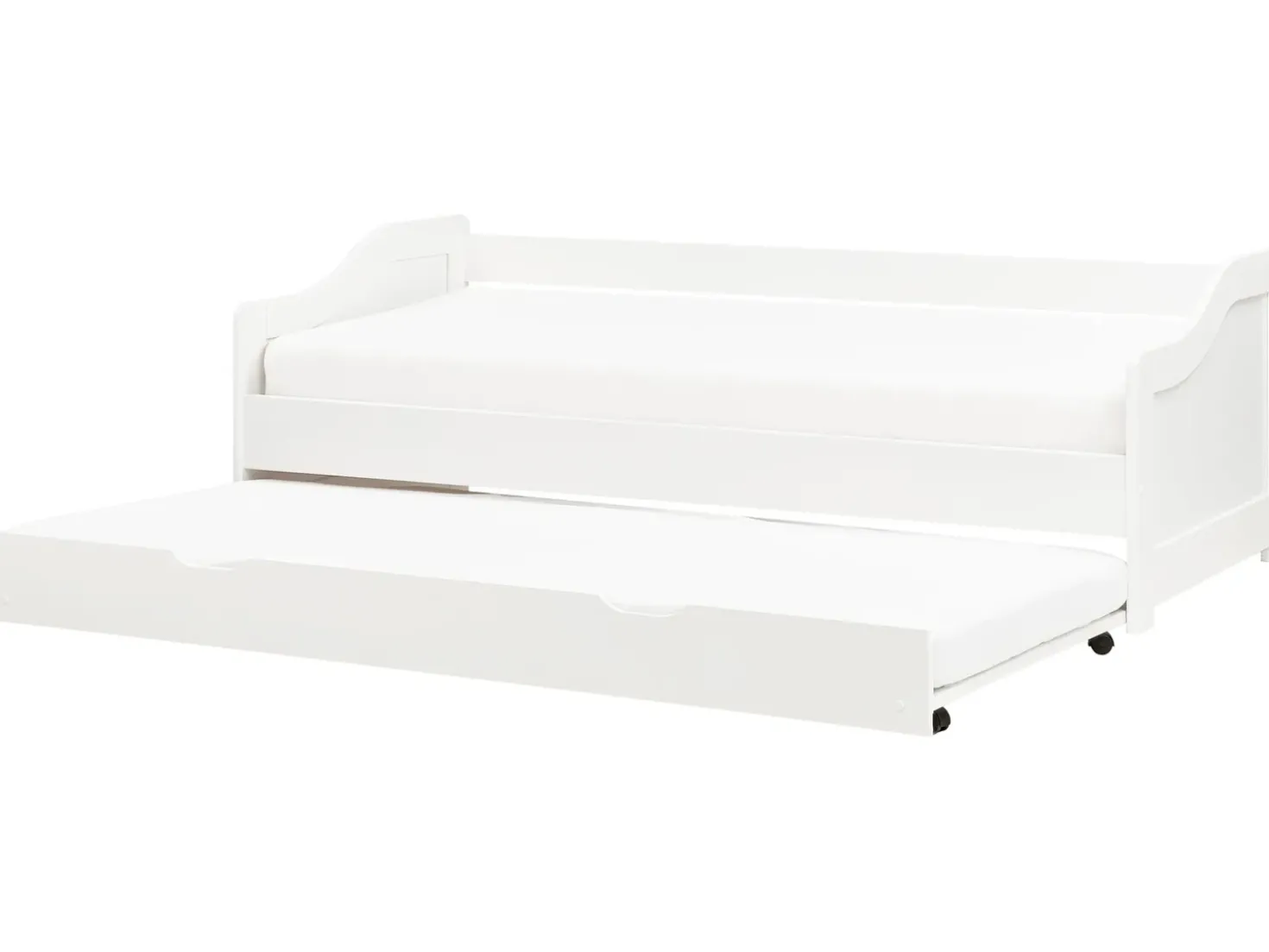 Letto estraibile Legno di pino LUNERAY 90 x 200 cm Bianco