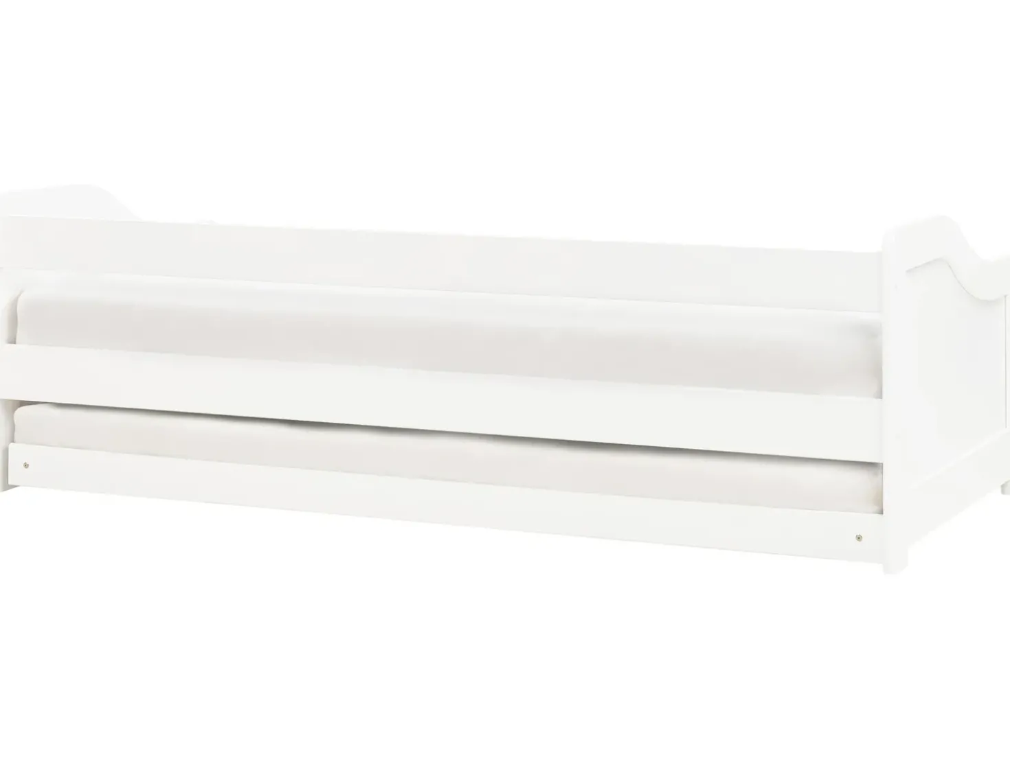 Letto estraibile Legno di pino LUNERAY 90 x 200 cm Bianco