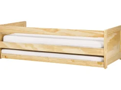 Letto estraibile Legno di pino GRAVELINES 90 x 200 cm Marrone chiaro