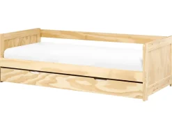Letto estraibile Legno di pino GRAVELINES 90 x 200 cm Marrone chiaro