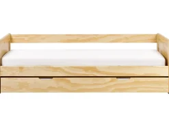 Letto estraibile Legno di pino GRAVELINES 90 x 200 cm Marrone chiaro