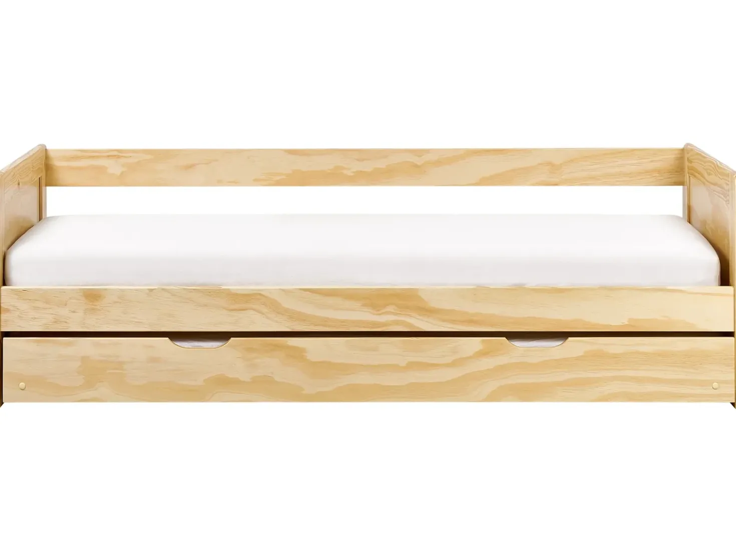Letto estraibile Legno di pino GRAVELINES 90 x 200 cm Marrone chiaro