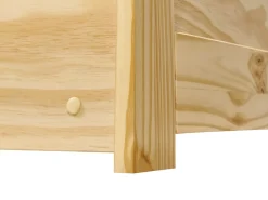Letto estraibile Legno di pino GRAVELINES 90 x 200 cm Marrone chiaro