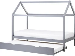 Letto estraibile per bambini Legno di pino CRILLON 90 x 200 cm Grigio