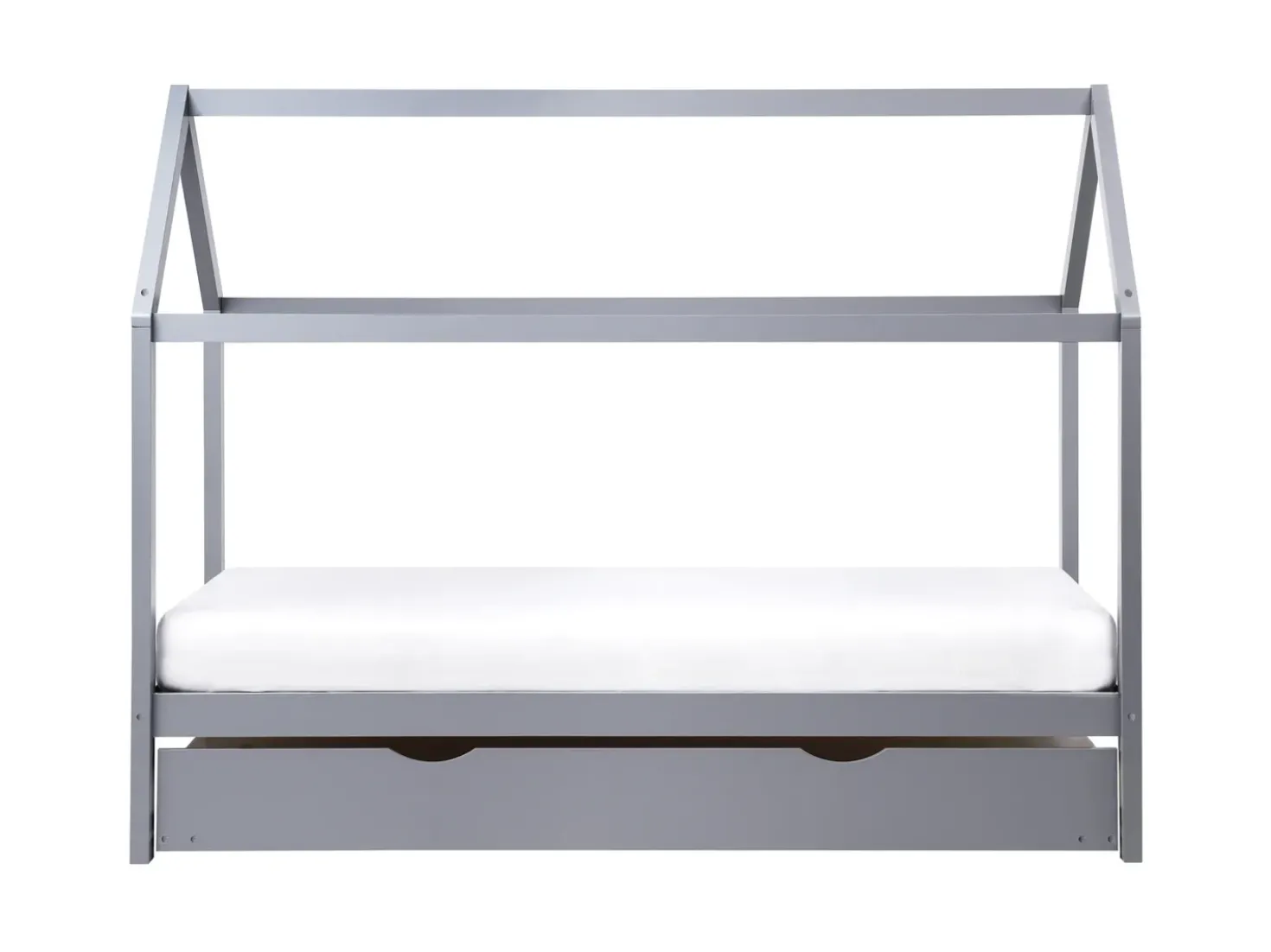 Letto estraibile per bambini Legno di pino CRILLON 90 x 200 cm Grigio
