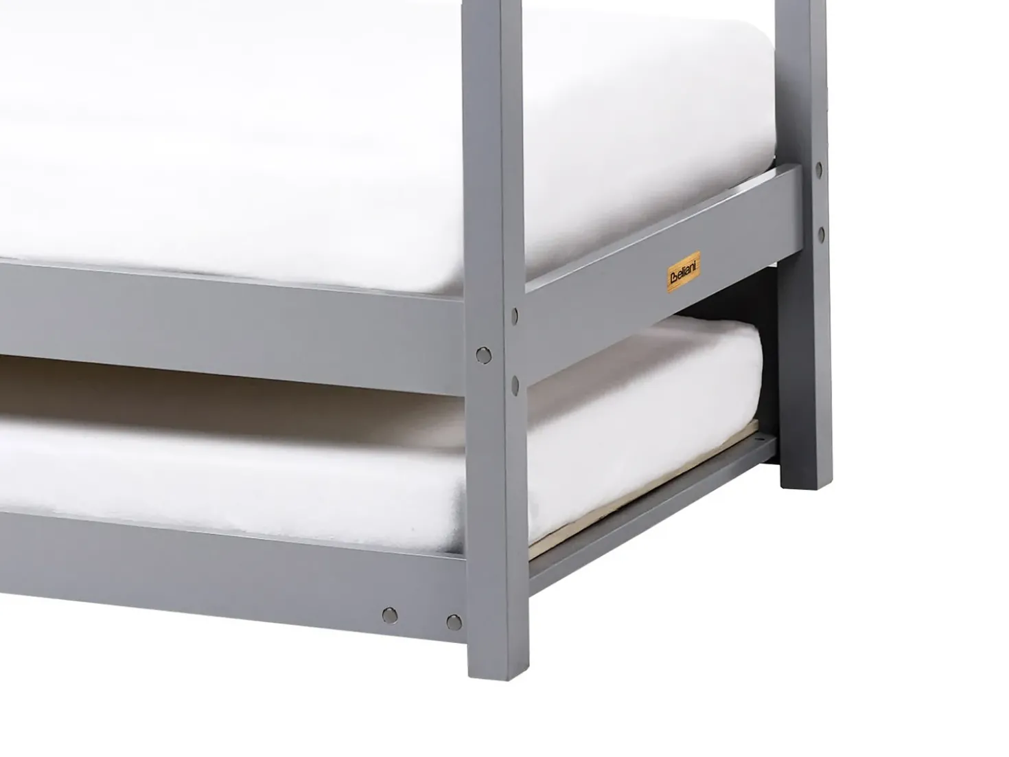 Letto estraibile per bambini Legno di pino CRILLON 90 x 200 cm Grigio