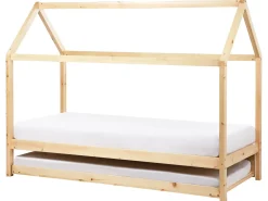 Letto estraibile per bambini Legno di pino CRILLON 90 x 200 cm Marrone chiaro