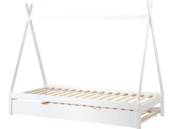 Letto estraibile per bambini Legno di pino TALMONTIERS 90 x 200 cm Bianco
