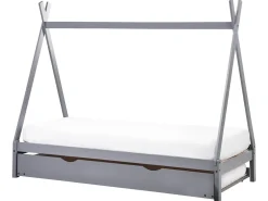 Letto estraibile per bambini Legno di pino TALMONTIERS 90 x 200 cm Grigio