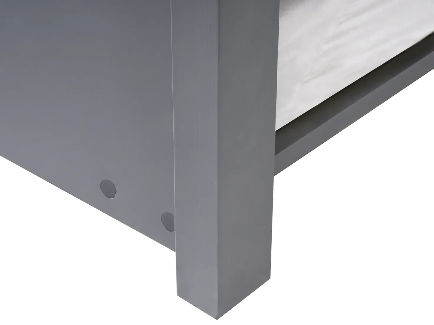 Letto estraibile per bambini Legno di pino TALMONTIERS 90 x 200 cm Grigio