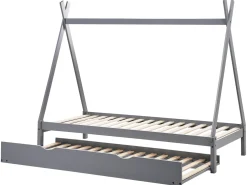Letto estraibile per bambini Legno di pino TALMONTIERS 90 x 200 cm Grigio