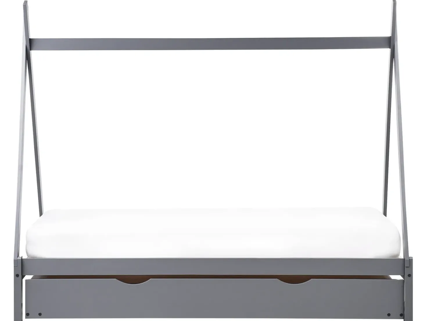 Letto estraibile per bambini Legno di pino TALMONTIERS 90 x 200 cm Grigio