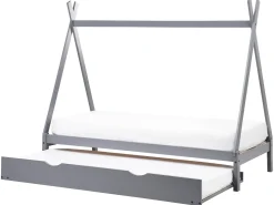 Letto estraibile per bambini Legno di pino TALMONTIERS 90 x 200 cm Grigio