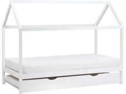 Letto estraibile per bambini Legno di pino CRILLON 90 x 200 cm Bianco