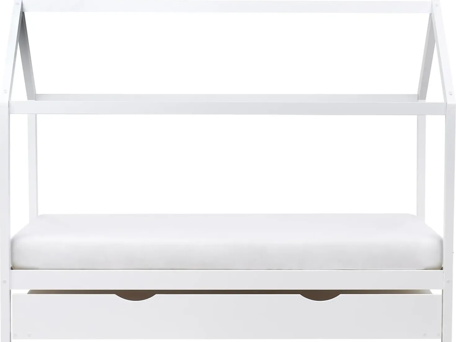 Letto estraibile per bambini Legno di pino CRILLON 90 x 200 cm Bianco