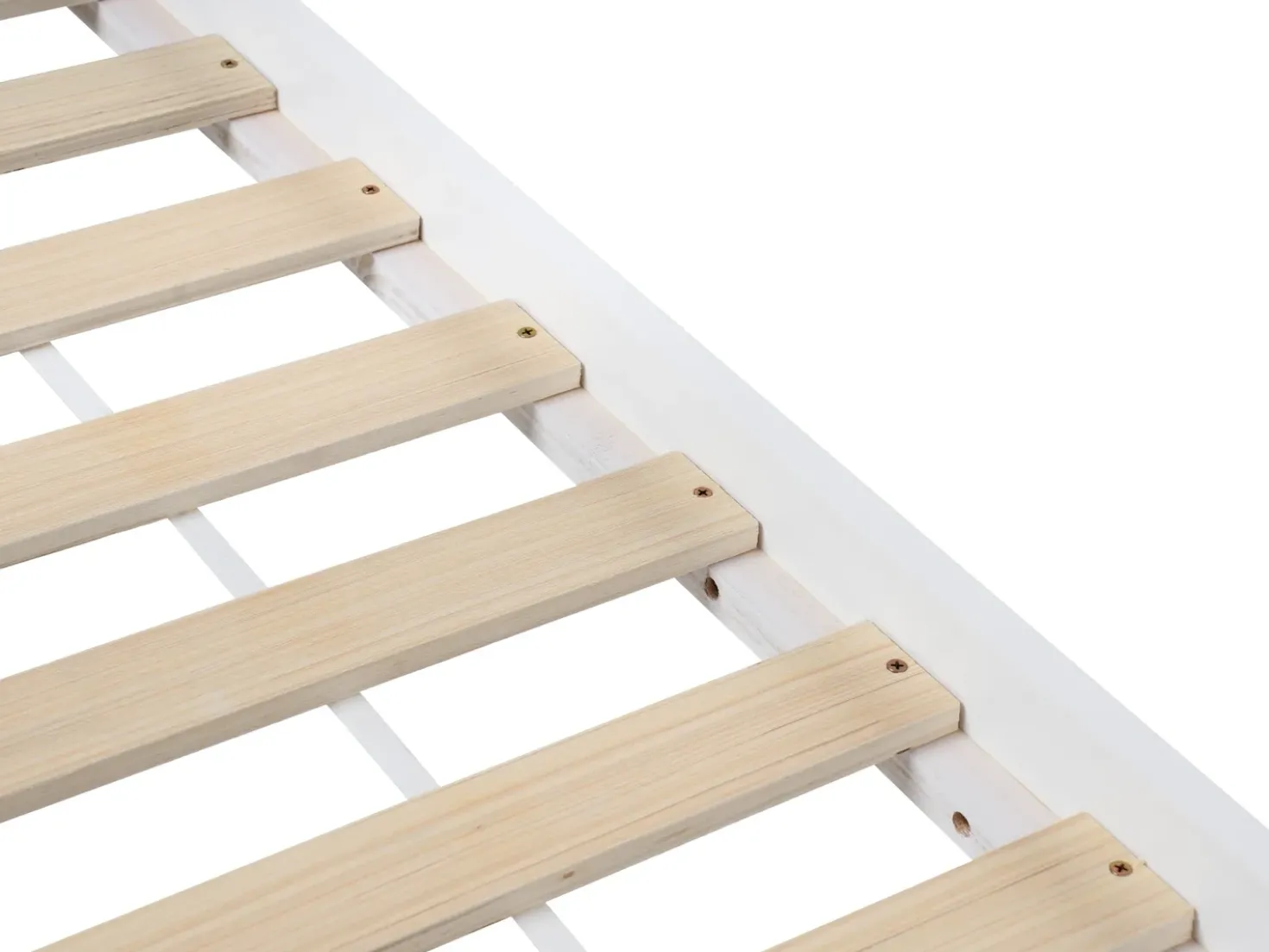 Letto estraibile per bambini Legno di pino CRILLON 90 x 200 cm Bianco