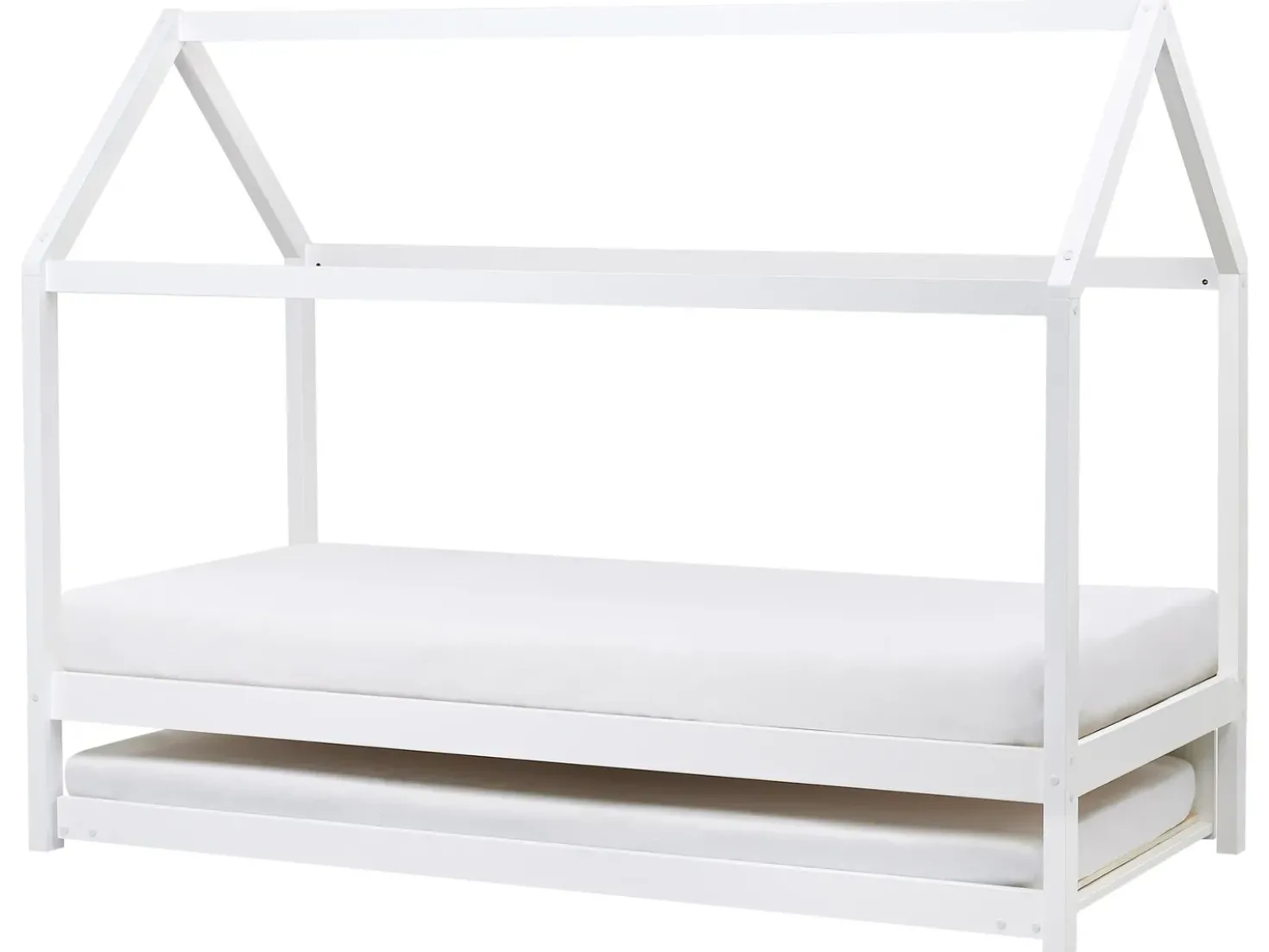 Letto estraibile per bambini Legno di pino CRILLON 90 x 200 cm Bianco