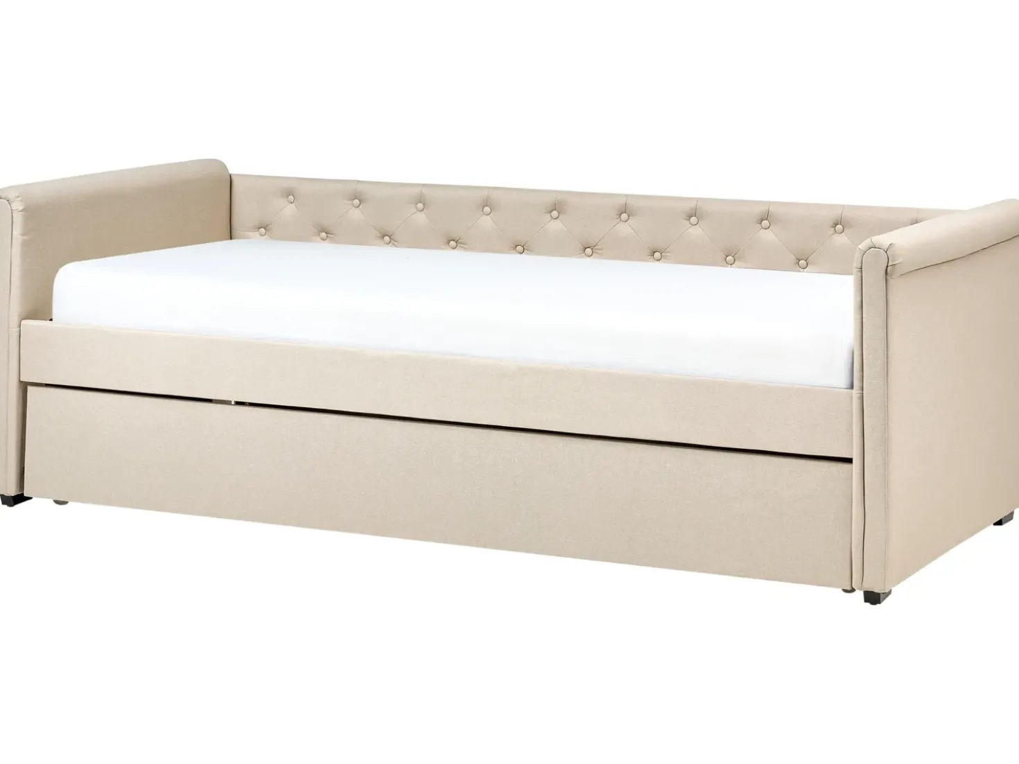Letto estraibile Tessuto LIBOURNE 90 x 200 cm Beige