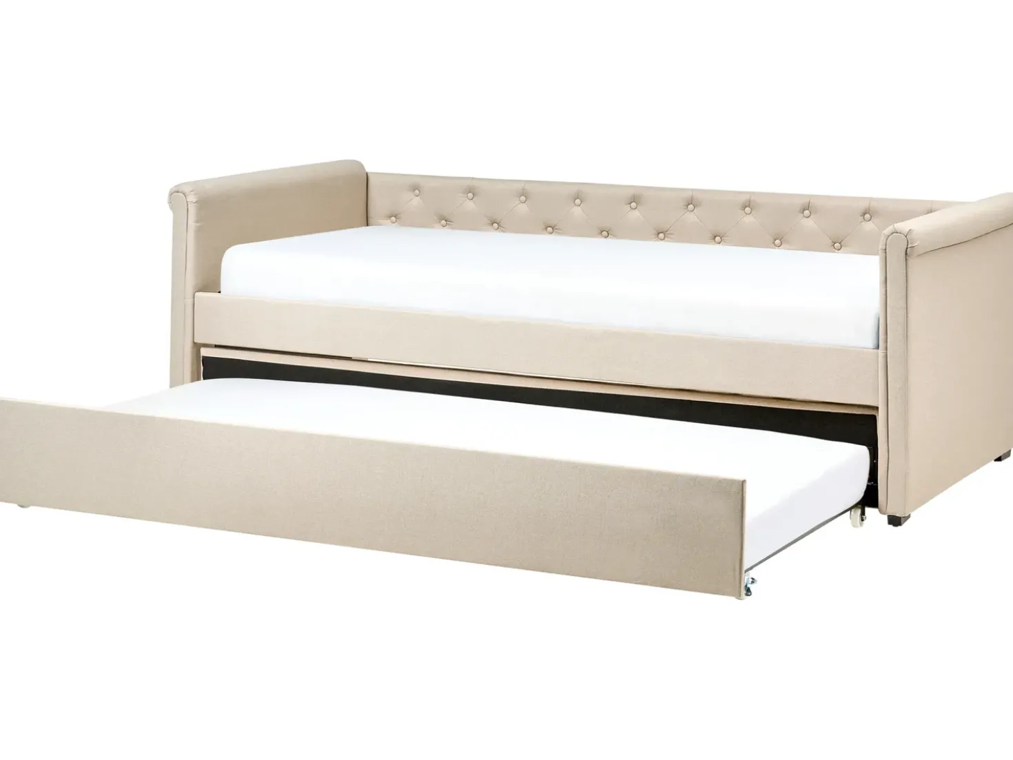 Letto estraibile Tessuto LIBOURNE 90 x 200 cm Beige