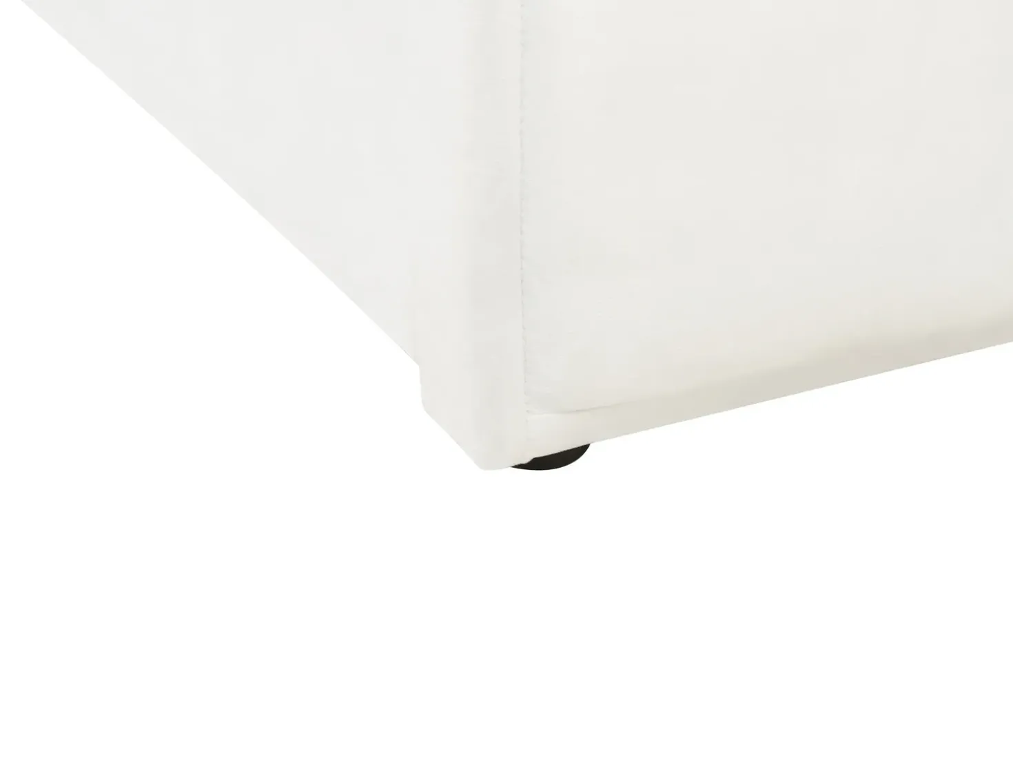 Letto estraibile Velluto CHAVONNE II 90 x 200 cm Bianco sporco