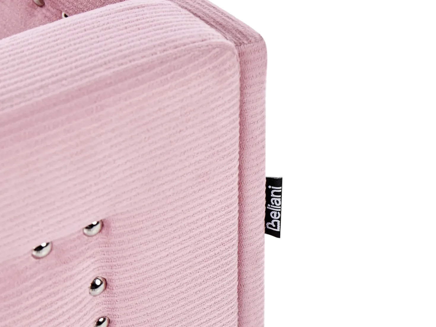 Letto estraibile Velluto a coste MIMIZAN 90 x 200 cm Rosa