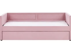 Letto estraibile Velluto a coste MIMIZAN 90 x 200 cm Rosa
